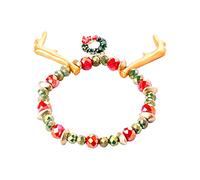 Pulsera de regalo genérica para hombres joyería muñeco de nieve Papá Noel San Valentín colores pareja junco con anillos, talla única, Metal, No es una piedra preciosa