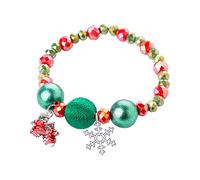 Pulsera de regalo genérica para hombres joyería muñeco de nieve Papá Noel San Valentín colores pareja junco con anillos, talla única, Metal, No es una piedra preciosa