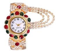 Pulsera de regalo genérica pulsera anillos reloj para mujer chapado perlas pareja pulsera con joyas, talla única, Metal, No es una piedra preciosa