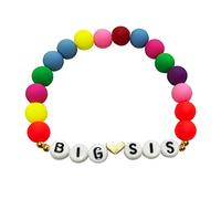 Pulsera de regalo para hermana grande, joyería para hermanas pequeñas, 6.2 Inch, Cerámica, cerámica suave