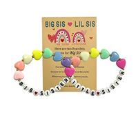 Pulsera de regalo para hermana grande, joyería para hermanas pequeñas, ajustable, Acrílico, Piedra