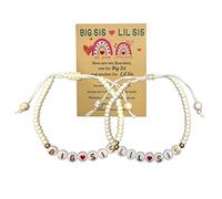 Pulsera de regalo para hermana grande, joyería para hermanas pequeñas, ajustable, Acrílico, Piedra