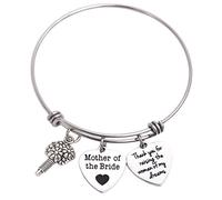Pulsera de regalo para madre de la novia, regalo de boda, regalo de agradecimiento por criar a la mujer de mis sueños para suegra
