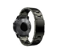 Pulsera De Reloj De Metal De Titanio De Ajuste Rápido De 22mm Y 26mm Compatible Con For Garmin Fenix 7X 7/6 Pro / 5 Plus/Instinct/Epix(Titanium gray,26mm Tactix Delta)