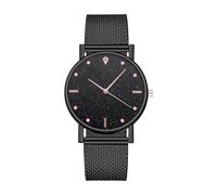 Pulsera De Reloj Resistente Al Agua: Reloj con Correa De Malla Brillante, Pulsera Elegante, Analógica Radiante, Pieza De Negocios Sofisticada | Regalo Profesional para Novia, Adolescente, Espos
