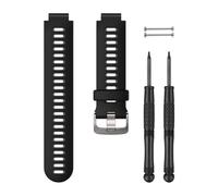 Pulsera de repuesto Garmin Forerunner 735XT Negro/Gris Hebilla Plateada