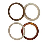 Pulsera De Resina | Pulsera De Diseño Geométrico Punk Conjunto De 4 Piezas De Acrílico Pulseras Minimalistas Estilo Retro | Joyas De Patrón De Mármol Elegante Frío Para Las Mujeres Accesorios