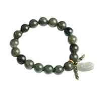 Pulsera de riqueza de Feng Shui con dije de jade Pi Xiu para suerte, atracción de dinero y curación espiritual