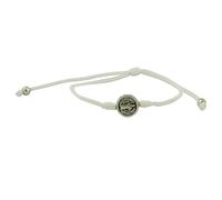 Pulsera de San Benito | Cordón ajustable con medalla de San Ben | Patrono de los Estudiantes y Europa | Gran regalo católico para la Primera Comunión o Confirmación, Metal, Sin gemas.