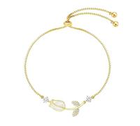 Pulsera de San Valentín genérica con 2 anillos de flores ajustables pulseras Spring Flower Pulseras para la madre del día de cumpleaños para la mujer mamá con hombres pulsera inoxidable anillos, talla