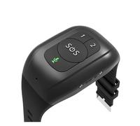 Pulsera de Seguimiento GPS 4G for Personas Mayores, localizador Inteligente con Alerta detección caídas, botón SOS, Llamada Emergencia, rastreador Impermeable 1000 mAh(Black)