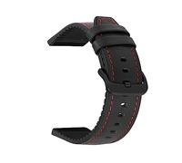 Pulsera de silicona de cuero Compatible for Amazfit GTR Correa de muñeca de 47 mm Compatible for Xiaomi Amazfit Pace / Stratos 1 2 3 / GTR2 / GTR 2e Correa de reloj ( Color : Black rebk , Size : For G
