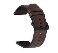 Pulsera de silicona de cuero Compatible for Amazfit GTR Correa de muñeca de 47 mm Compatible for Xiaomi Amazfit Pace/Stratos 1 2 3 / GTR2 / GTR 2e Correa de reloj (Color : Coffee bk, Size : For Am