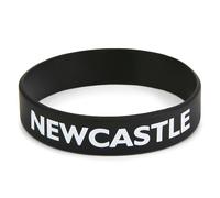 Pulsera de Silicona Negra Oficial del Newcastle United FC con Escudo del Club y Texto NUFC