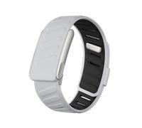 Pulsera de silicona resistente y cómoda compatible con WHOOP 5.0/Banda Whoop MG,Suave y transpirable, con Conector De Marco De Metal,Unisexo (Gris Claro)