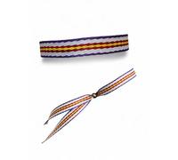 Pulsera de Tela Hala Madrid, Bandera de España, Ajustable, 1 cm de Ancho, para Hombre y Mujer, Estilo Merengue (Real Madrid)