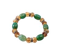 Pulsera de tela para hombre con grabado multicolor, pulseras sencillas y frescas para enviar regalos a novias y amigos Historia Pulsera de cuero, talla única, Vidrio, No es una piedra preciosa