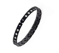 Pulsera de terapia magnética de titanio, 4 elementos, alivio del dolor para la artritis y el túnel carpiano, Para mujer.