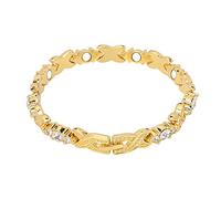 Pulsera de Terapia Magnética, Regalo de Accesorio de Joyería con Incrustaciones de Cristal de Imitación Brillante Elegante para Mujer