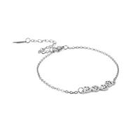 Pulsera de tobillo linda joya para mujer elegante de oro chapado en acero inoxidable con forma de huella ajustable, resistente al agua, regalo sobrina niña, ideal playa, vacaciones, accesorio de