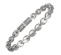 Pulsera de tobillo y tobillo magnética de titanio de moda con imán (plata)