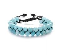Pulsera de Triple protección para Hombres, Brazalete de Poder de liberación de presión, Cuarzo Azul