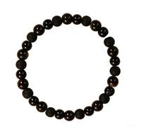 Pulsera de turmalina negra hecha a mano con piedra dorada para brillo, diseño de cuerda ajustable para equilibrio energético de 6.3 a 7.87 pulgadas