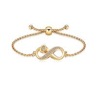 Pulsera de urna AIWENXI para cenizas, pulsera de infinito para mujeres y niñas, con circonitas cúbicas, recuerdo de cremación, joyería regalo para la pérdida de un ser querido, para humanos, 21