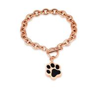 Pulsera de urna de cremación para cenizas de perro o gato, urna conmemorativa para mascotas, pulsera de urna de acero inoxidable para cenizas de mascotas, Acero inoxidable, No es una piedra preciosa