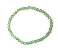 Pulsera de Venturina cuarzo verde bolas de 4 mm