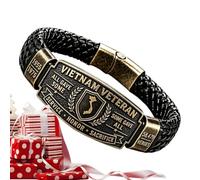 Pulsera de Veterano Muñequera de Ajuste Cómodo y Joyería de Colección