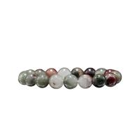 Pulsera de vidrio con abalorio de 10 mm, joyería de energía curativa hecha a mano, pulsera elástica unisex (varios cristales), Una talla, No es una piedra preciosa