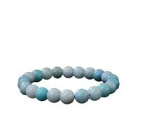 Pulsera de vidrio con abalorio de 10 mm, joyería de energía curativa hecha a mano, pulsera elástica unisex (varios cristales), Una talla, No es una piedra preciosa