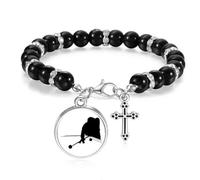 Pulsera deportiva con cuentas de billar para educación física, joyería bohemia