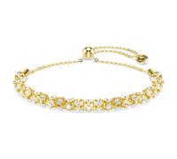 Pulsera Dextera, Talla redonda, Blanca, Acabado en oro de 18 quilates OS