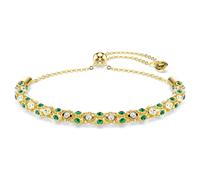 Pulsera Dextera, Talla redonda, Verde, Acabado en oro de 18 quilates OS