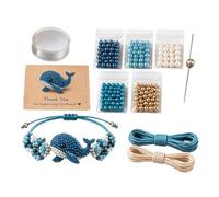 Pulsera DIY - Colorful Handmade Jewelry Bead Craft, Creative Bracelet Beading Supplies | Friendship Jewelry Design Creative Hobby Activity For Beginners Enthusiasts Friends Homes