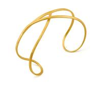 PULSERA DORADA EMBOLIC | Diseñado por Cristina Julià | Joidart | Colección Embolic | Latón con baño de oro