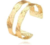 Pulsera Dorada Mujer, Pulsera Mujer Oro, Pulseras Pan de Oro, Brazalete Mujer, Pulseras Acero Inoxidable Mujer, Joyas de Oro para Mujer, Regalos de Cumpleaños para Niñas y Mujeres (B)