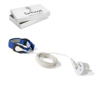 Pulsera Earthing Grounding de Earthings - Reducción de Estrés, Mejora del Sueño y Energía Vital - Conexión Natural con la Tierra para Equilibrio y Bienestar Diario