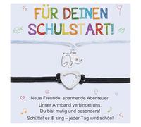 Pulsera El primer regalo para el comienzo del cole. Pulsera para padres e hijos. Juego de pulsera ajustable, regalo para el día de la madre para niñas, regalo para el comienzo del colegio para niños