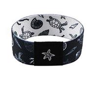 Pulsera elástica de moda con diseño de delfín y flores, ajuste cómodo, unisex, para eventos deportivos o uso diario, pulsera elástica de delfín