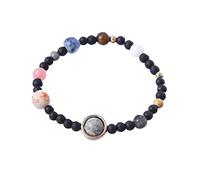 Pulsera elástica de piedra con sistema de pulseras de planetas, pulseras MINIVERSE para hombre, talla única, Cloruro de polivinilo, No es una piedra preciosa