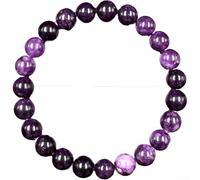 Pulsera elástica hecha a mano con cuentas de cristal artificial, ajuste ajustable para hombres y mujeres, promoviendo el bienestar emocional y la comodidad