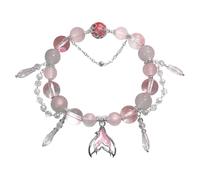 Pulsera elástica para hombre, pulsera para mujer, pulsera con encanto, con encanto y cadena, ajustable, para mujeres, joyas, colores y pulsera de varias joyas, talla única, Plástico, No es una piedra