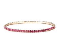 Pulsera elegante de diamantes de imitación multicolor que no se decolora para mujer, con cuentas de tenis de cristal, cuerda elástica, apilada, moda, diamantes de imitación, Piedra secundaria