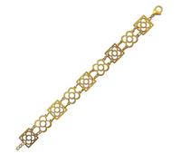 Pulsera Eslabones de la Flor de Barcelona - PANOT Acero Inoxidable Ajustable, Recuerdo de Barcelona, Regalo Original para Mujer o Niña