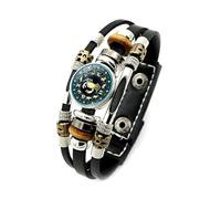 Pulsera Espiritual Con Los Signos Del Zodíaco Para Mujer, Pulseras Multicapa Tejidas Con Las 12 Constelaciones Que Brillan En La Oscuridad Para Hombre, Joyería De Moda, Regalos Para Pareja, Cáncer