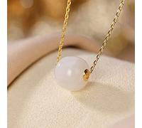 Pulsera Estirable de Jade Blanca para Mujeres Retro Retro Reto REGALTOS DE JEJISTA Naturales para LA MATRAS DÍA (Color: Pulsera)