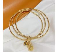 Pulsera Feng Shui Pulsera Arena Oro Pulsera Wu Lu Lucky Charm Talismán Campana for Larga Vida Buena Fortuna Valiente Suerte Riqueza Propicio/Auspicioso